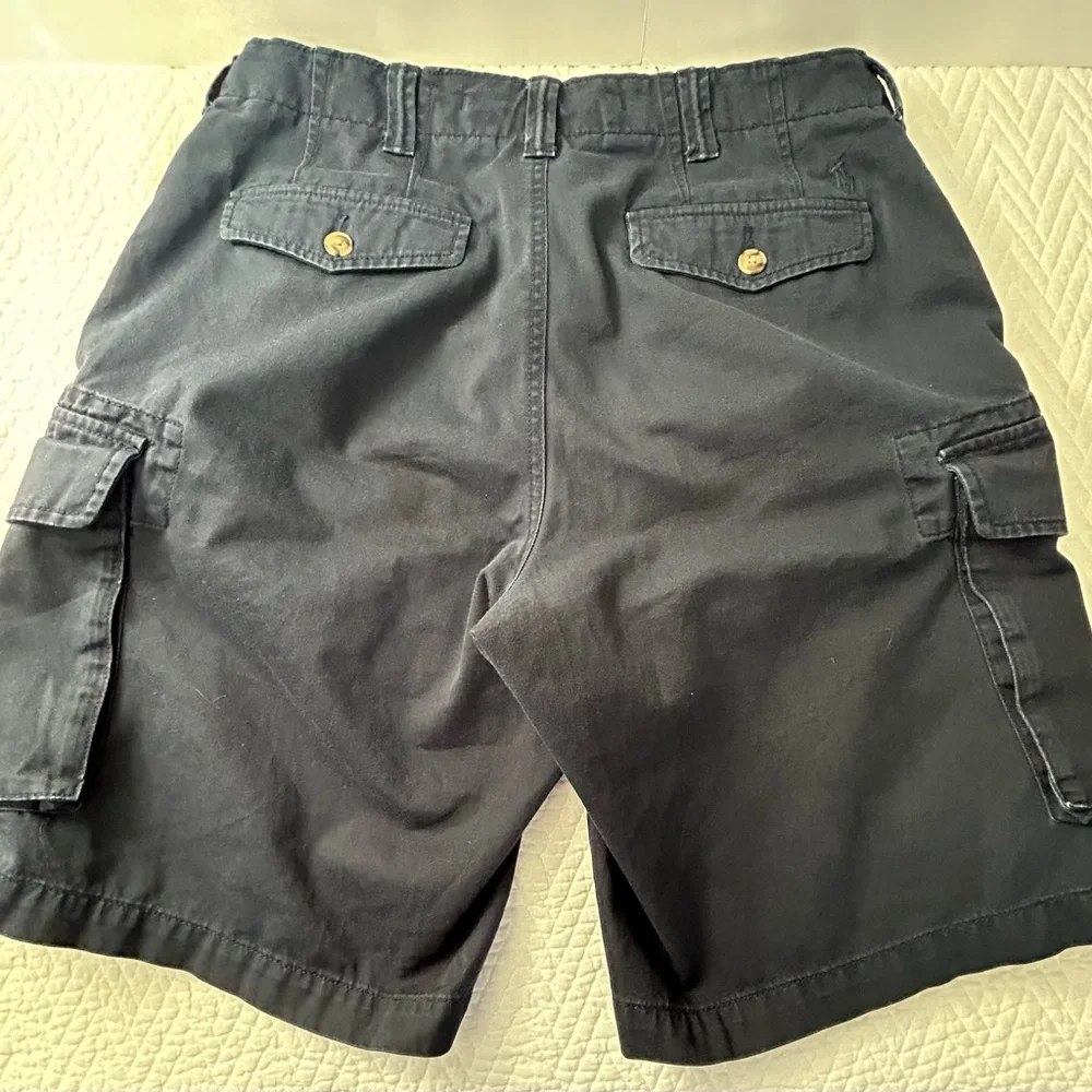 Polo, Ralph, Lauren, relax, fit ripstop, cargo shorts, navy blue‎